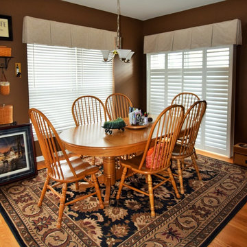 Dining Room - Valances and Palm Beach Shutters by Hunter Douglas