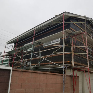House Re stucco, Siding & Stacked Stone | In Process