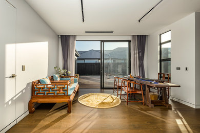 Modern living room in Christchurch.