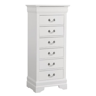 Catania Modern / Contemporary 7 Drawer Lingerie Chest in White ...