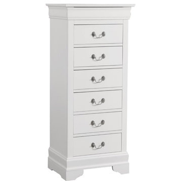 Catania Modern / Contemporary 7 Drawer Lingerie Chest in White