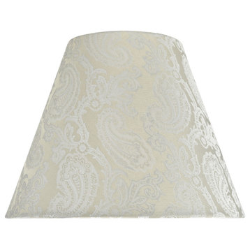 32011 Hardback Empire Shape Spider Lamp Shade, Taupe, 14" wide, 7"x14"x11"