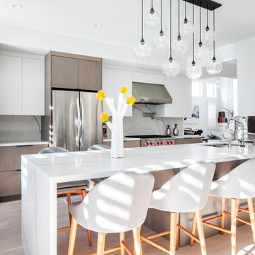 Two-Toned Contemporary Kitchen Renovation
