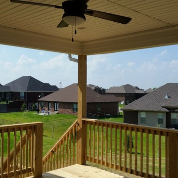 Covered deck and kitchen