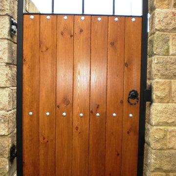 steel and timber gate