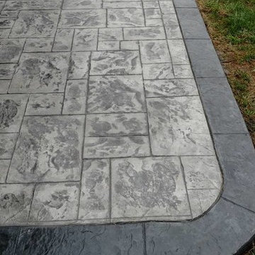 J-Stamped concrete patio