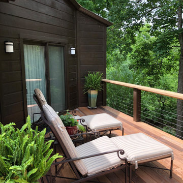 New Siding and Ipe Decks and Metal Railing