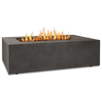 Real Flame Baltic 50.5" x 32.5" Natural Gas Fire Table in Glacier Gray