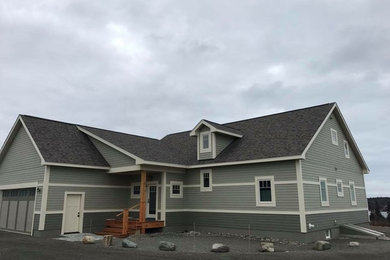 Example of a minimalist exterior home design in Other