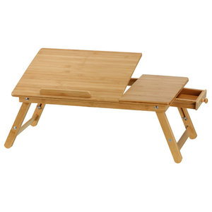 Pemberly Row Lap Desk Flip Top With Drawer And Foldable Legs In