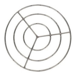 30 Inch Stainless Steel Round Fire Ring - Fire Pit Accessories