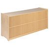 Flash Furniture 2 Shelf 24" x 48" Wooden School Classroom Bookcase in Natural