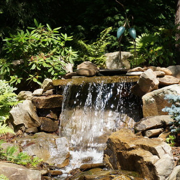 Royal Lakes Waterfall, Pond, Plants and Zeon Zoysia
