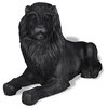 Library Lion Statue, Black