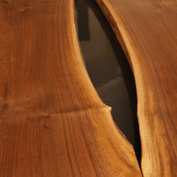 Walnut and Carbon Fiber Dining Table - Dining Tables