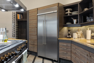 Example of a trendy kitchen design in San Diego