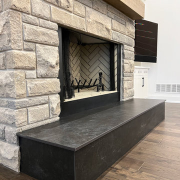 Dekton Laos Fireplace Hearth