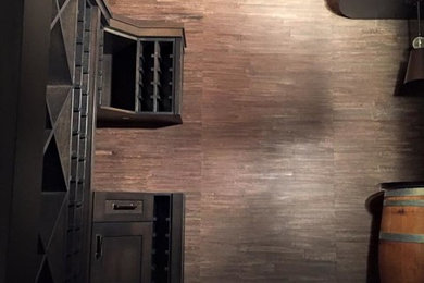 Wine cellar - modern wine cellar idea in Vancouver