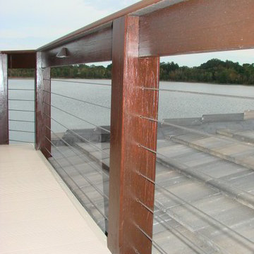 New Two Story Dock With Hip Roof Over a Boat Slip, Maitland FL.