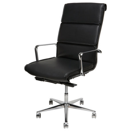 Lucia High Back Office Chair, Black