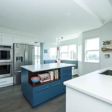 Transitional Home with Pops of Color