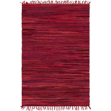 Unique Loom Striped Chindi Cotton Rug, 4'x6'