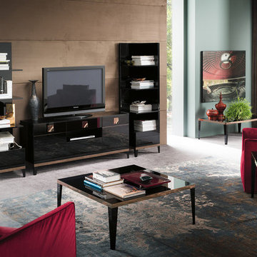 Mont Noir Entertainment Wall Unit by ALF | Made in Italy