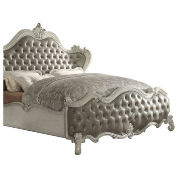 Acme Eastern King Bed in Vintage Gray and White Finish 21147EK
