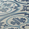 Cemento Braga Encaustic Cement Floor/Wall Tile, Sky, Queen Mary