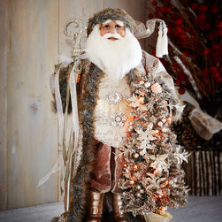 Karen Didion Originals Lighted Winter Magic Santa - Holiday Accents And Figurines