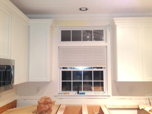 Can Cabinet Crown Molding Overlap Window Trim