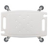 Flash Furniture Hercules 19" Adjustable Plastic Bath and Shower Stool in White