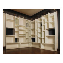 bookcases and shelves