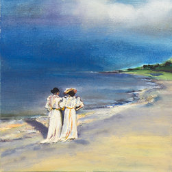 Two Women in White Dresses, Michal Baksh - Fine Art Prints