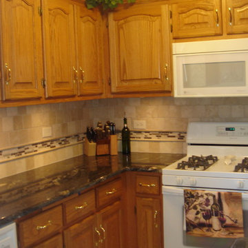 Cosmic Black - Titanium Granite Kitchen