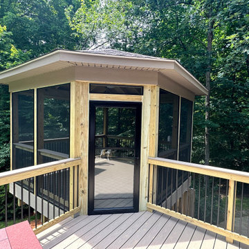 Trex Transcend Rope Swing Deck and Screened Porch