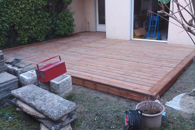 Aménagement d'une terrasse classique.