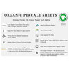 A1HC GOTS Certified Organic Cotton Percale Pillowcase Pair, King(21"x36")