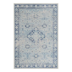 Linon Traditional Emerald 3'3" x 5' Rectangle Area Rugs With Blue RUGEM1035