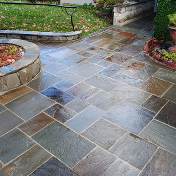 Variegated Bluestone Patio in Stratford Hills - Richmond, Va.