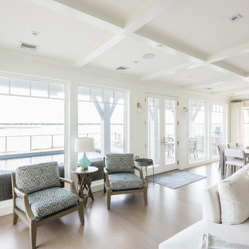 Sitting area by the deck