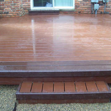 TREX TRANSCENDS FIRE PIT COLOR DECK WITH VL BORDER