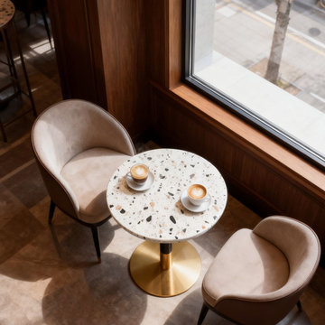 Concrete Terrazzo Tables For Bistro & Cafe
