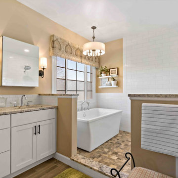 Gainesville Primary Bathroom Receives Traditional Remodel & Shower Room