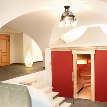 Kreuzgewölbe mit integrierter Sauna