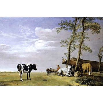 Paulus Potter A Husbandman With His Herd Wall Decal