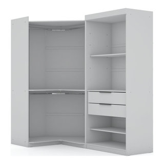 Manhattan Comfort Hopkins Storage Closet - Color: White