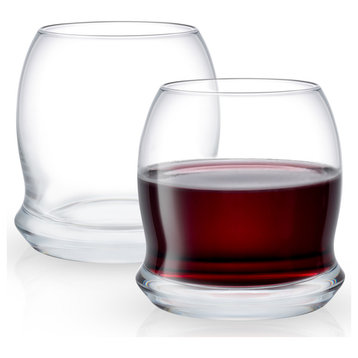Cosmos Crystal Stemless Wine Glasses 17.5 oz, Set of 2