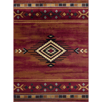 Yellowstone YLS4002 Red 2 ft. 7 in. x 7 ft. 3 in. Southwest Area Rug
