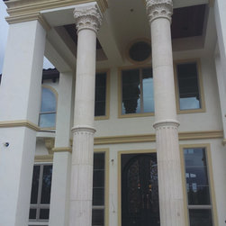 Cantera Columns for Entry Way - Columns And Capitals